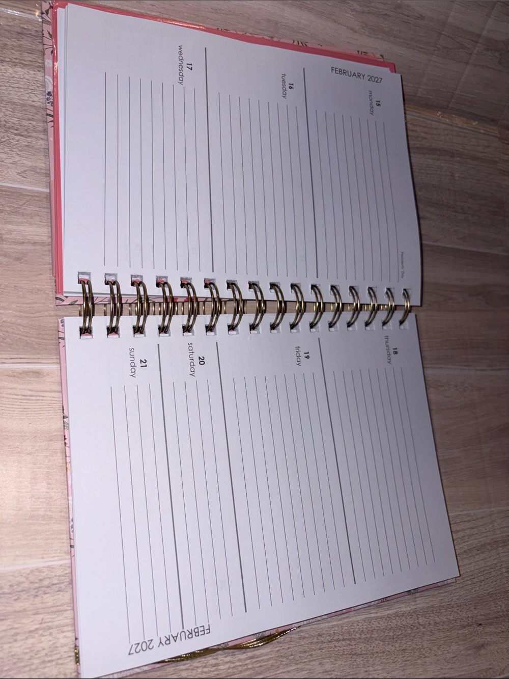 Be A Light Floral 18-Month Agenda with Gold Pen - Pink - Picture 8 of 10